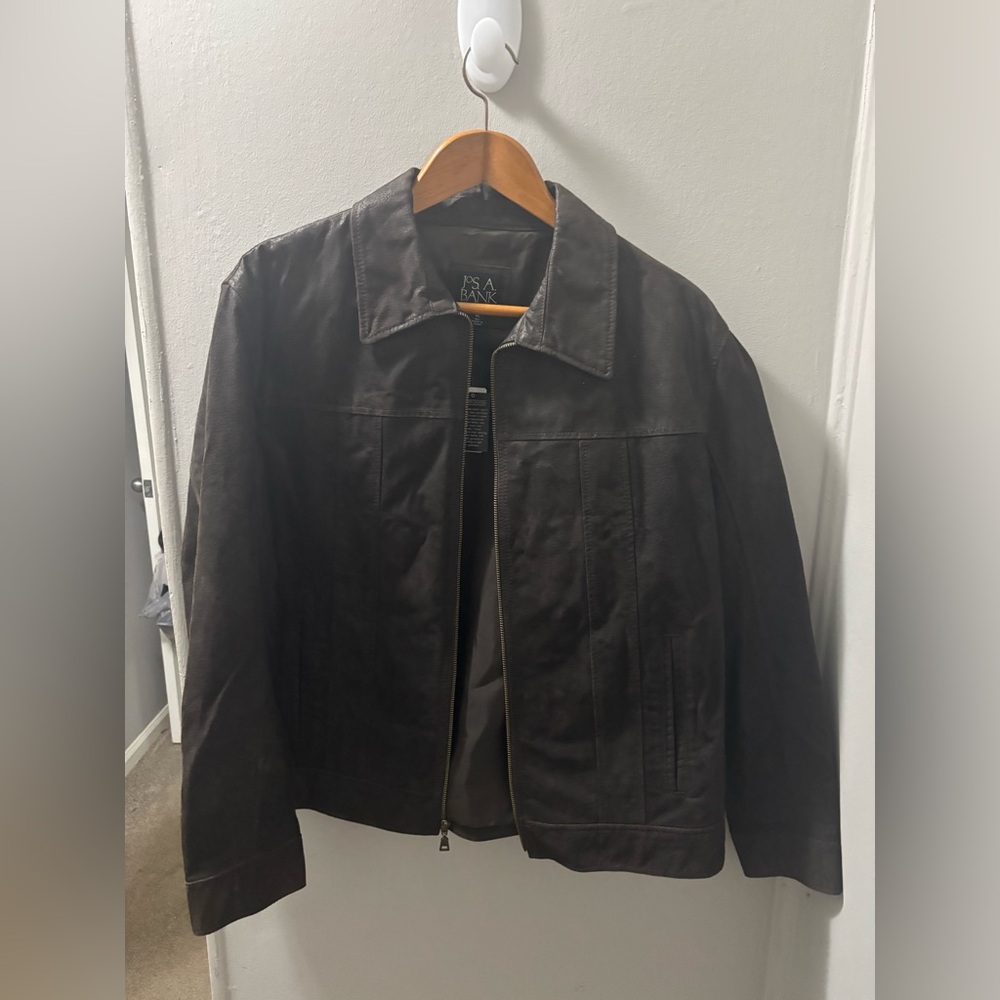 Jos. A. Bank Brown Lightweight Shirt Jacket